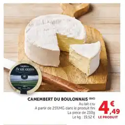 U Express Camembert du boulonnais offre