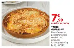 U Express Tarte 6 parts offre