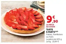 U Express Tarte 6 parts offre