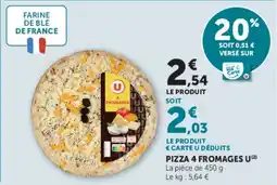 U Express Pizza 4 fromages u offre