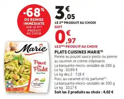 U Express Plats cuisines marie offre
