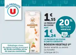 U Express Boisson vegetale u offre