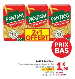 U Express Pates panzani offre