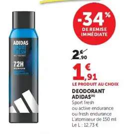 U Express Deodorant adidas offre