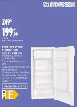 Intermarché Express Réfrigérateur 1 porte art et cuisine offre