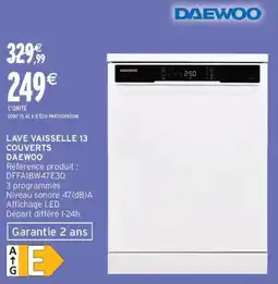 Intermarché Express Lave vaisselle 13 couverts daewoo offre