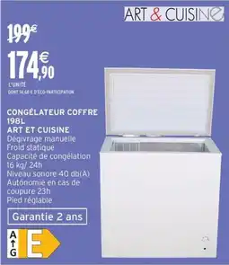 Intermarché Express Congélateur coffre art et cuisine offre