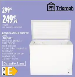 Intermarché Express Congélateur coffre triomph offre