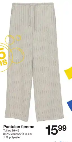 Zeeman Pantalon femme offre
