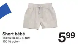 Zeeman Short bébé offre