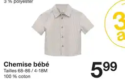 Zeeman Chemise bébé offre