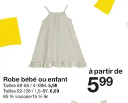 Zeeman Robe bébé ou enfant offre