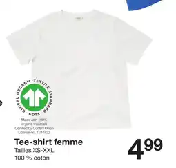 Zeeman Tee-shirt femme offre