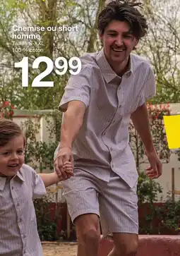 Zeeman Chemise ou short homme offre
