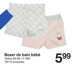 Zeeman Boxer de bain bébé offre