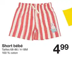 Zeeman Short bébé offre