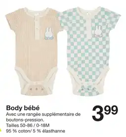 Zeeman Body bébé offre