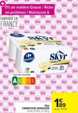 Carrefour Market Skyr carrefour sensation offre