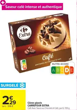 Carrefour Market Cônes glacés carrefour extra offre