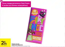 Carrefour Market Tablette chocolat carrefour sensation offre