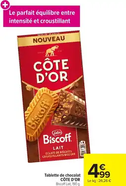Carrefour Market Tablette de chocolat côte d'or offre