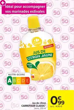 Carrefour Market Jus de citron carrefour classic offre
