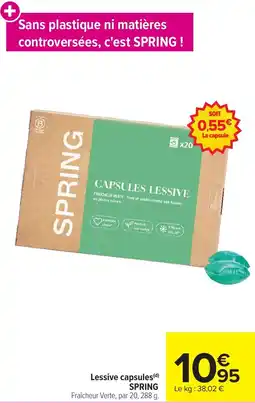 Carrefour Market Lessive capsules spring offre