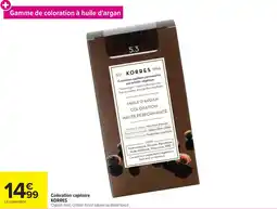 Carrefour Market Coloration capilaire korres offre