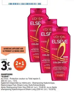 E.Leclerc ELSEVE Shampooing offre