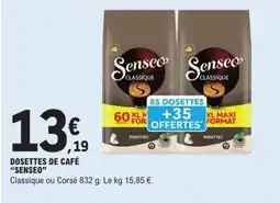 E.Leclerc SENSEO Dosettes de café offre