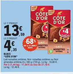 E.Leclerc CÔTE D'OR Blocs offre