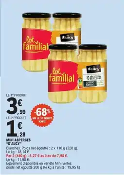 E.Leclerc D'AUCY Mini asperges offre