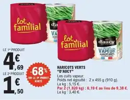 E.Leclerc D'AUCY Haricots verts offre