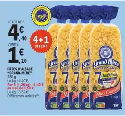 E.Leclerc GRAND-MÈRE Pâtes d'alsace offre