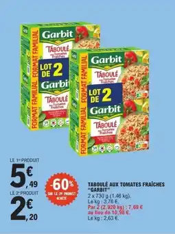 E.Leclerc GARBIT Taboulé aux tomates fraîches offre
