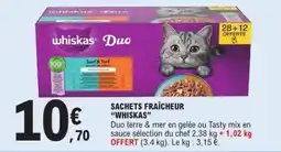 E.Leclerc WHISKAS Sachets fraîcheur offre