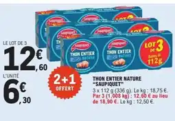 E.Leclerc SAUPIQUET Thon entier nature offre