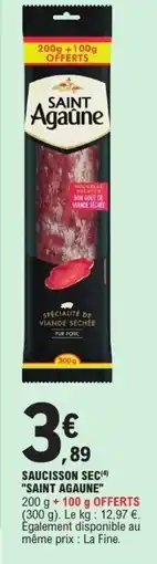 E.Leclerc SAINT AGAUNE Saucisson sec offre