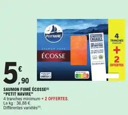 E.Leclerc PETIT NAVIRE Saumon fumé écosse offre