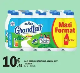 E.Leclerc CANDIA Lait demi-écrémé uht grandlait offre