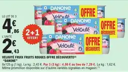 E.Leclerc DANONE Velouté fruix fruits rouges offre découverte offre