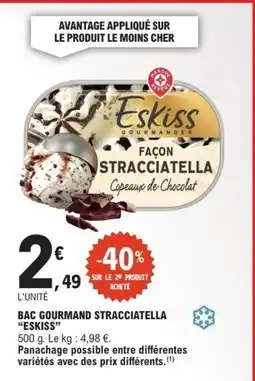 E.Leclerc ESKISS Bac gourmand stracciatella offre