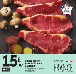 E.Leclerc Viande bovine faux filet à griller offre