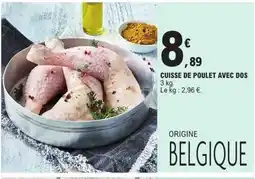 E.Leclerc Cuisse de poulet avec dos offre