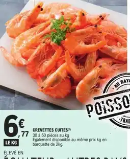 E.Leclerc Crevettes cuites offre