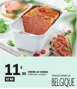 E.Leclerc Terrine au chorizo offre