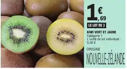 E.Leclerc Kiwi vert et jaune offre