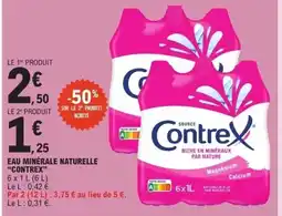 E.Leclerc CONTREX Eau minérale naturelle offre