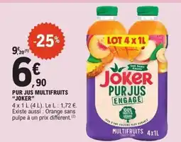 E.Leclerc JOKER Pur jus multifruits offre