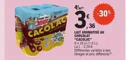 E.Leclerc CACOLAC Lait aromatisé au chocolat offre